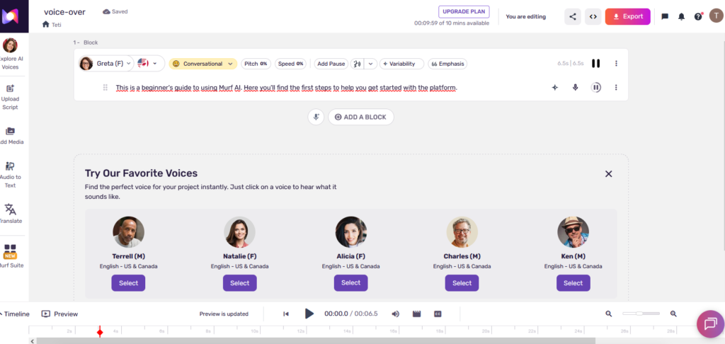 Murf AI Guide: How to Create an AI Voice Step by Step image
