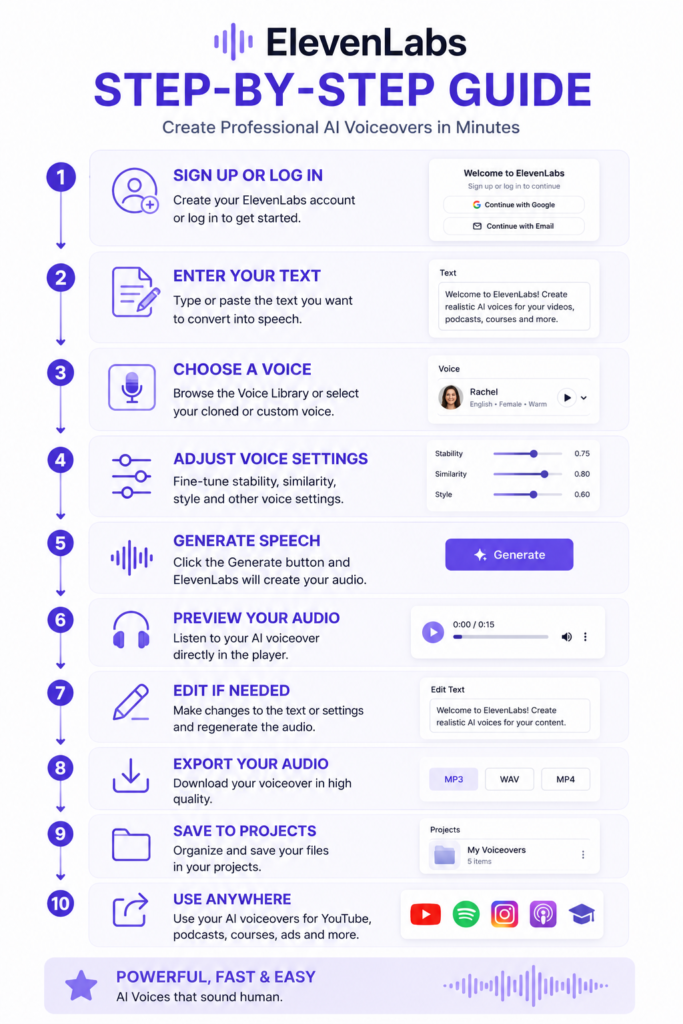 ElevenLabs — step by step image