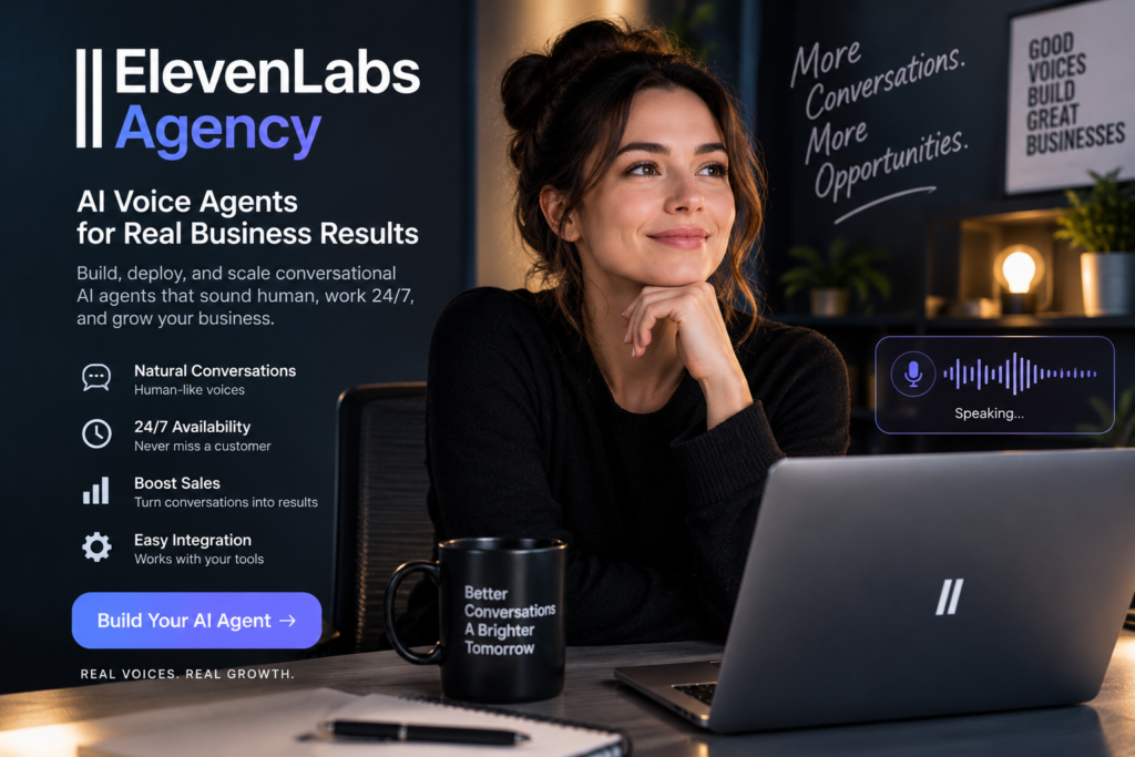 ElevenLabs Voice AI Agents: What They Are, and What to Lock Down First ElevenLabs Agency banner - AI voice agents for real business results